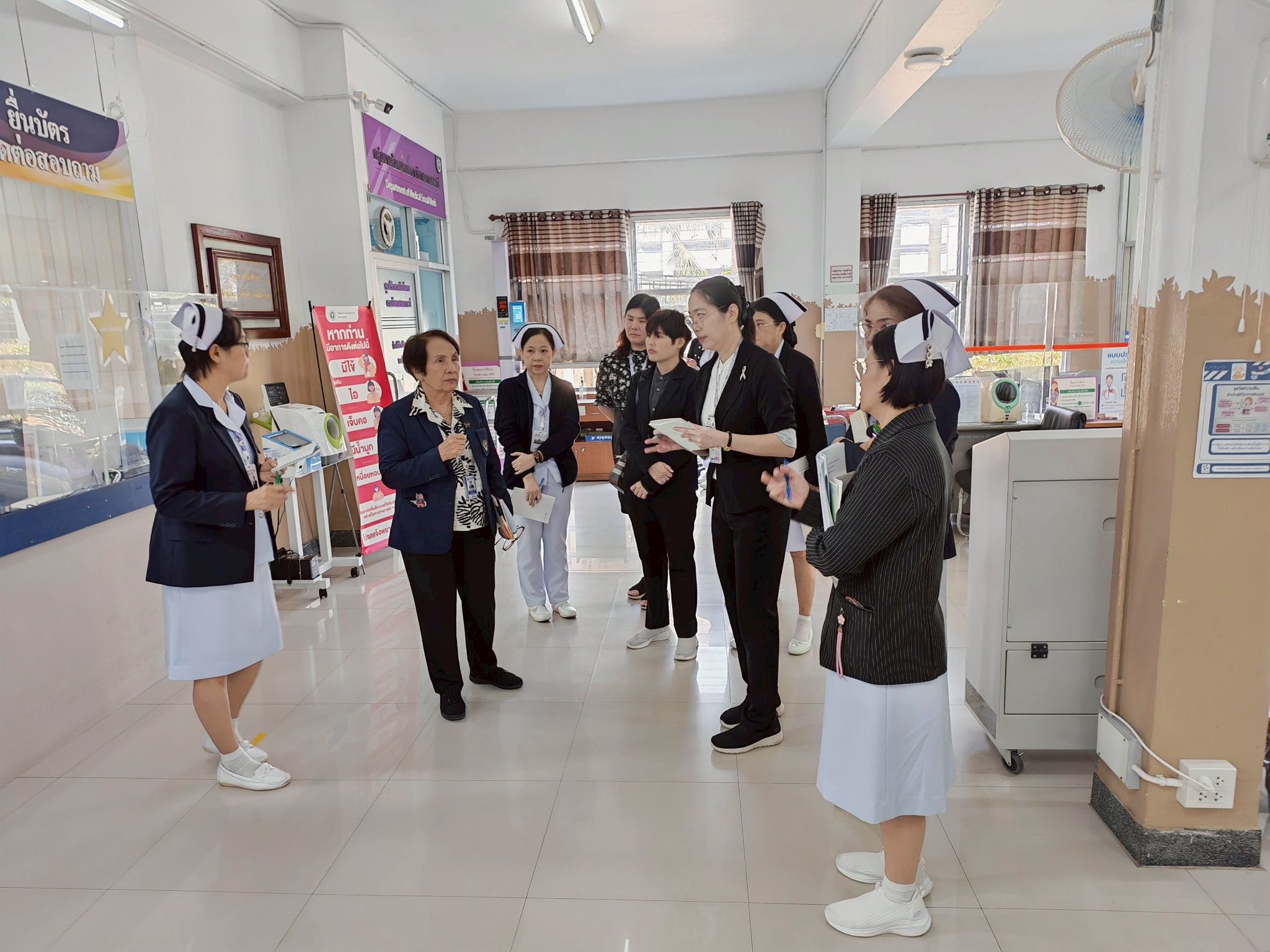 ร่วมต้อนรับทีมผู้เยี่ยมสำรวจ จากสถาบันรับรองคุณภาพสถานบริการองค์การมหาชน (สรพ.)